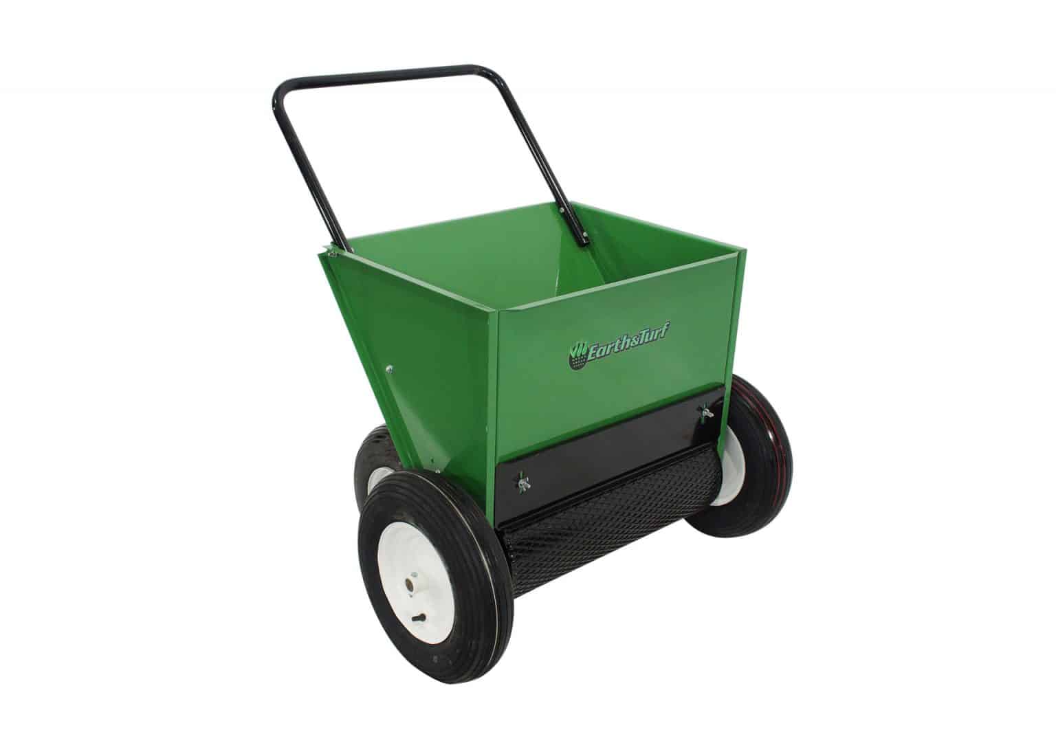 Lawn Drop Spreader Cu Ft Push Spreader Earth Turf