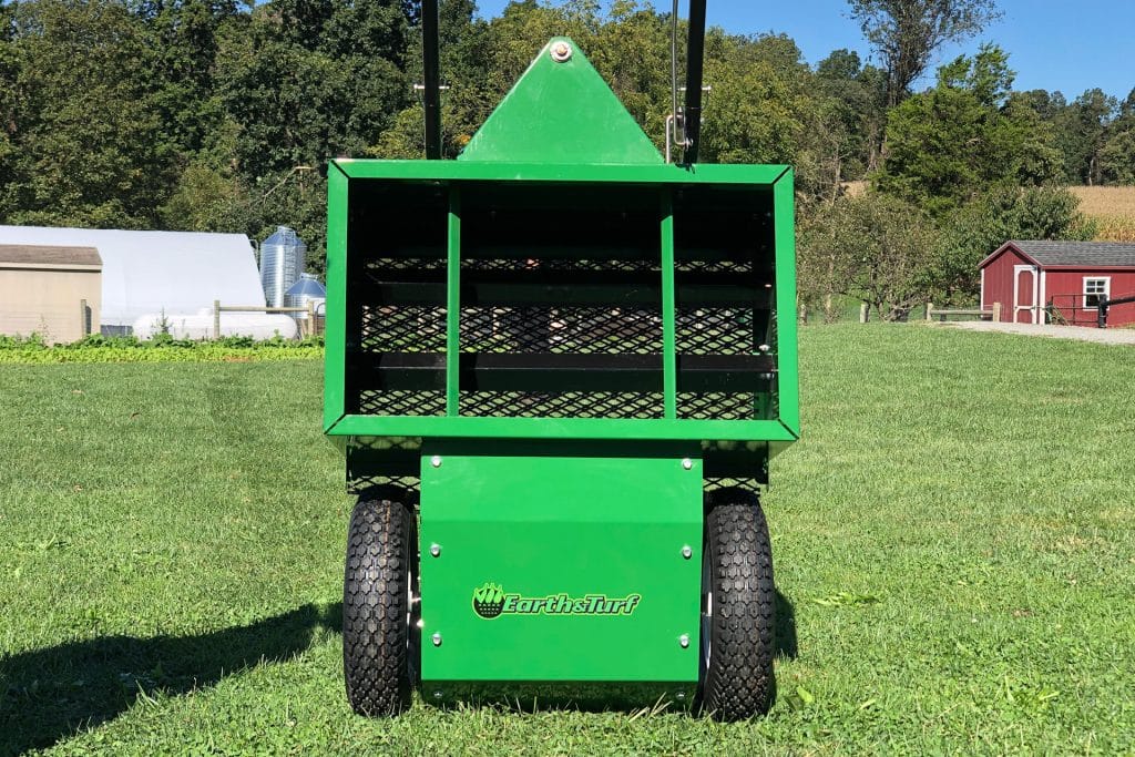 open topdressers push behind lawn spreader