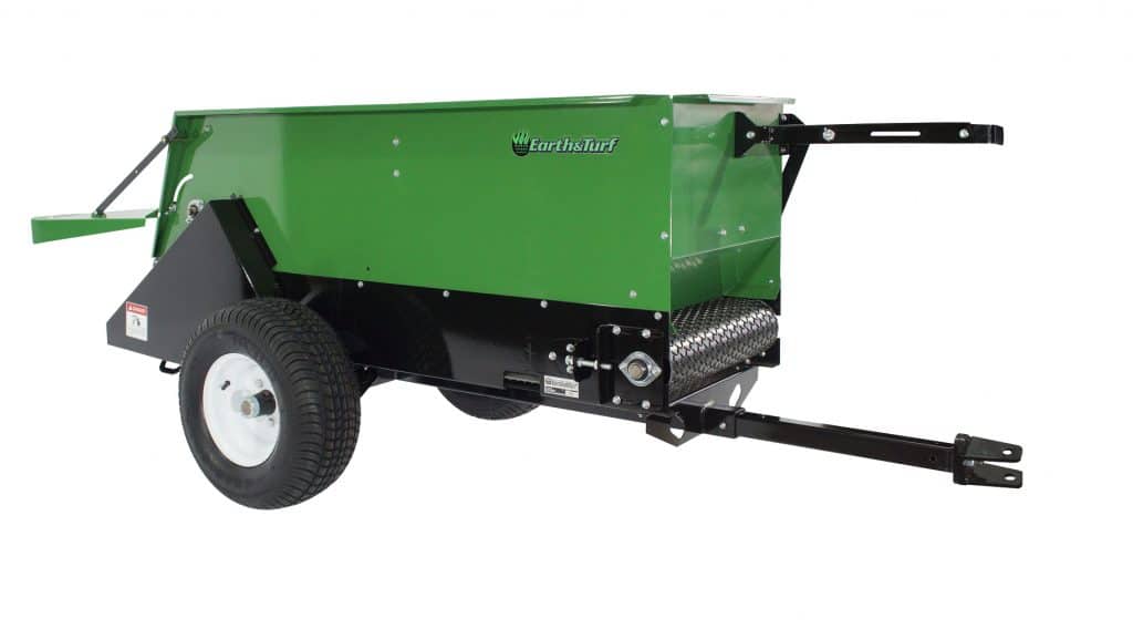 multispread 220 topdresser pull type earth and turf with spacing