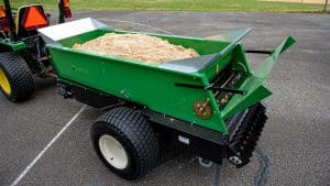 large pull behind top dressing spreader earth and turf 8